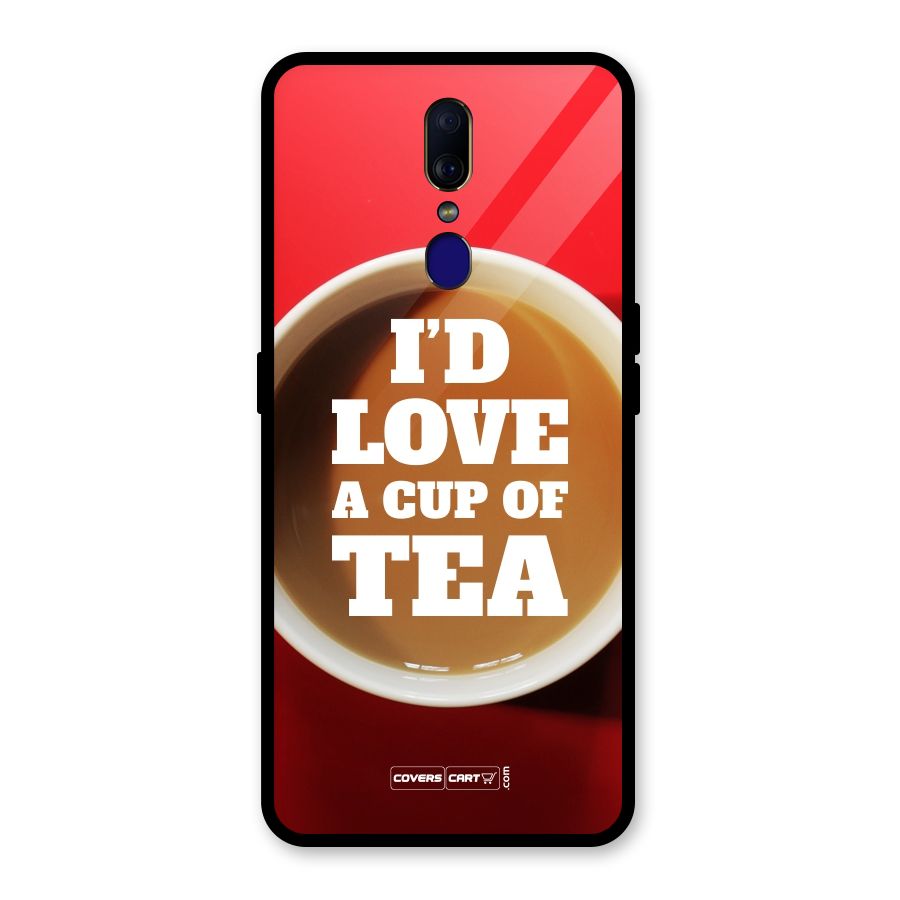 Cup of Tea Glass Back Case for Oppo F11
