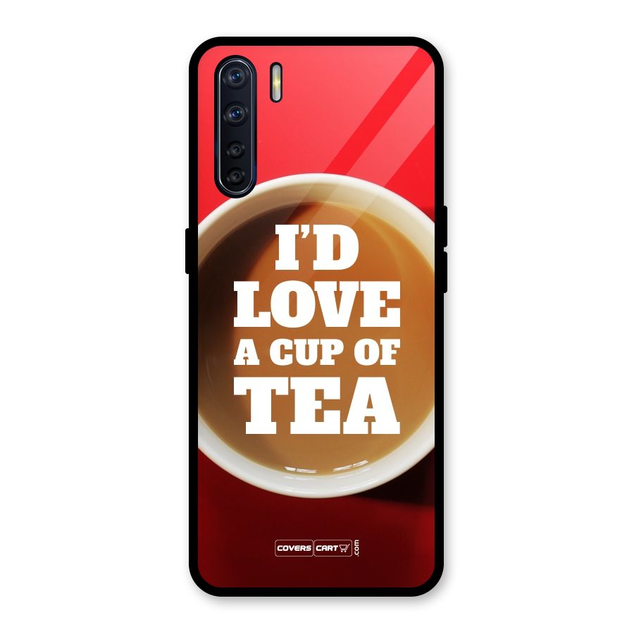 Cup of Tea Glass Back Case for Oppo F15