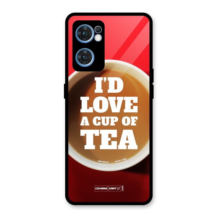 Cup of Tea Glass Back Case for Oppo Reno7 5G