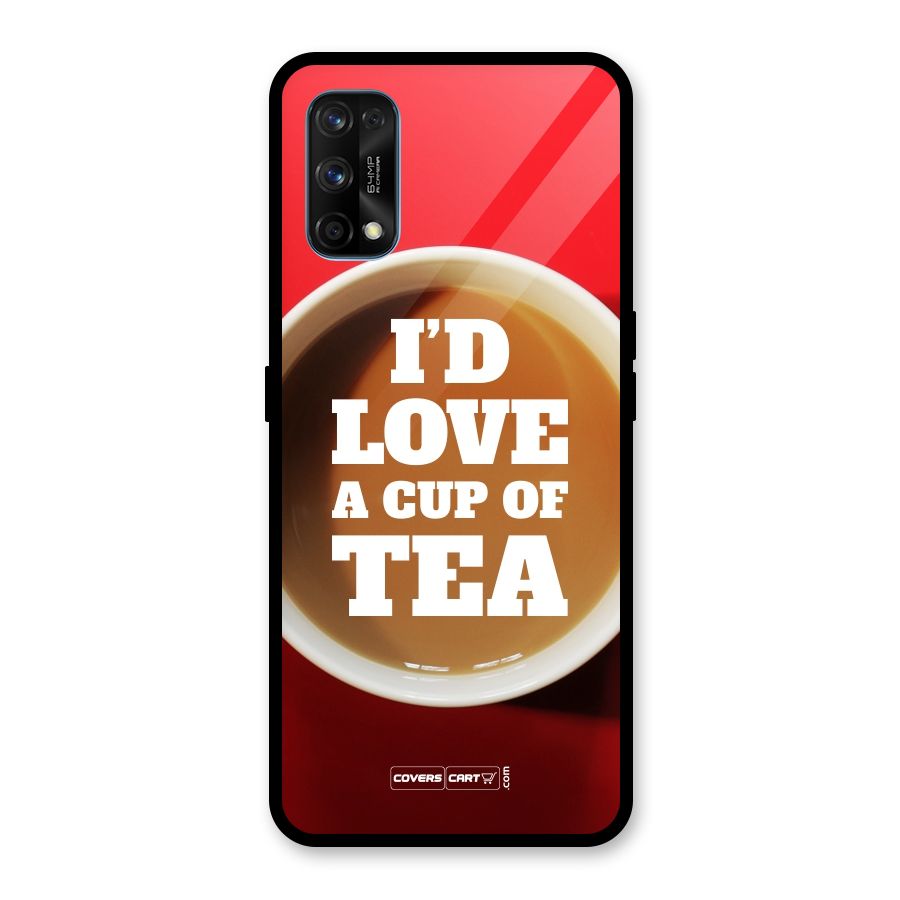 Cup of Tea Glass Back Case for Realme 7 Pro
