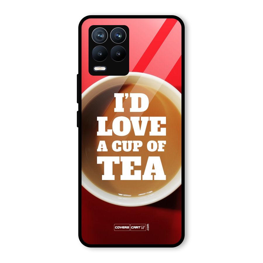 Cup of Tea Glass Back Case for Realme 8 Pro