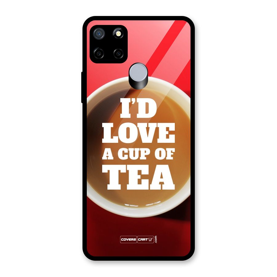 Cup of Tea Glass Back Case for Realme C15