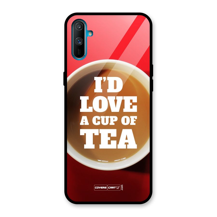 Cup of Tea Glass Back Case for Realme C3