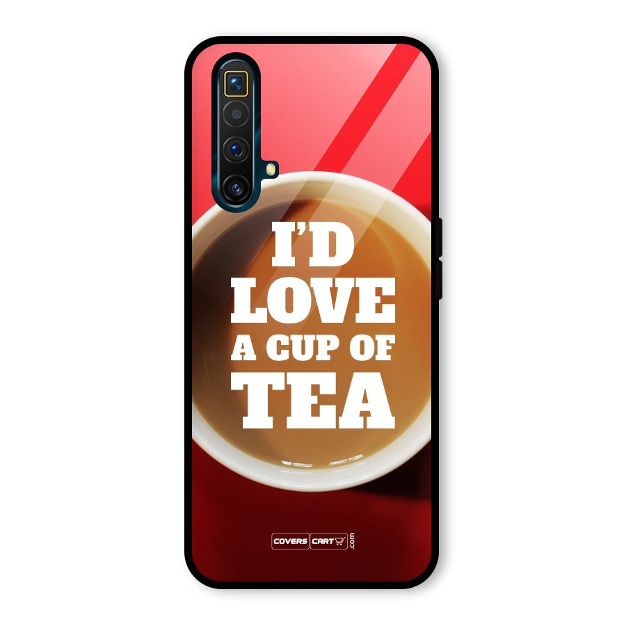 Cup of Tea Glass Back Case for Realme X3 SuperZoom
