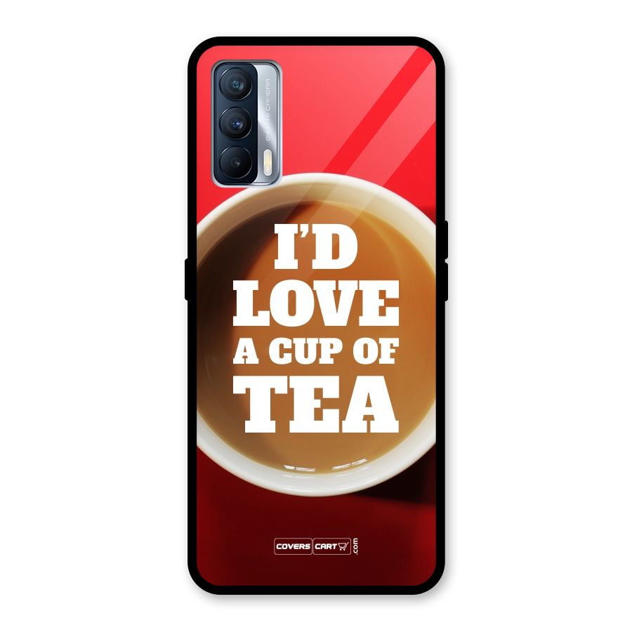 Cup of Tea Glass Back Case for Realme X7