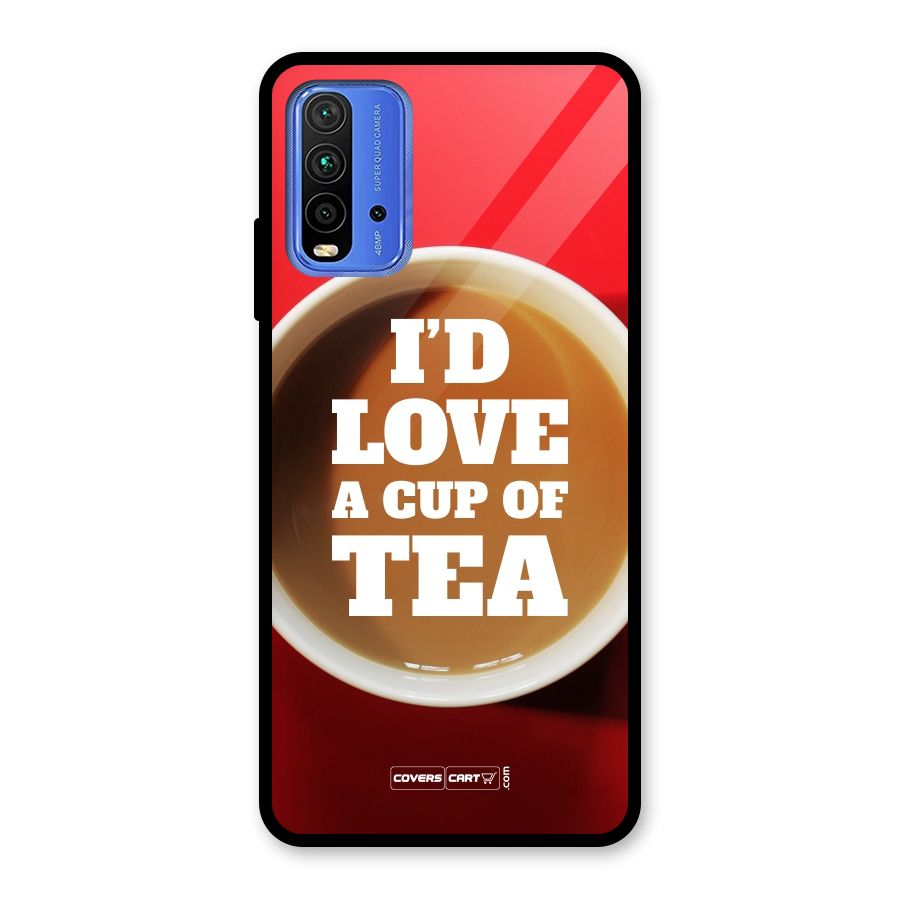 Cup of Tea Glass Back Case for Redmi 9 Power