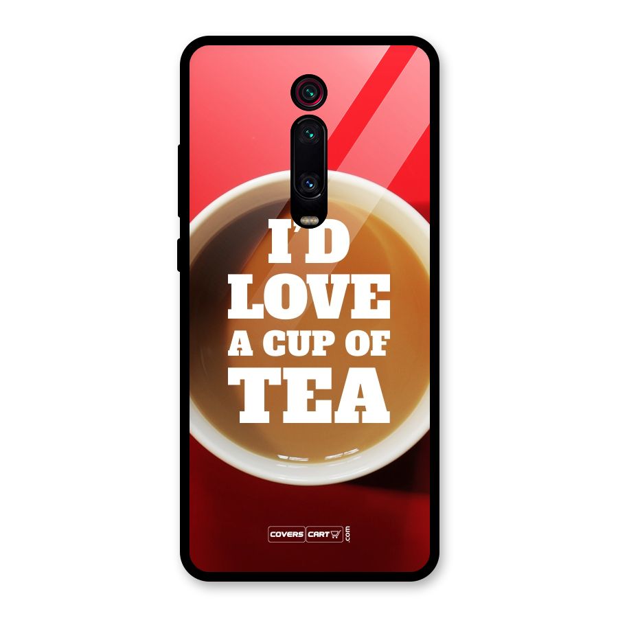 Cup of Tea Glass Back Case for Redmi K20 Pro