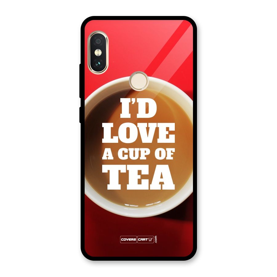 Cup of Tea Glass Back Case for Redmi Note 5 Pro