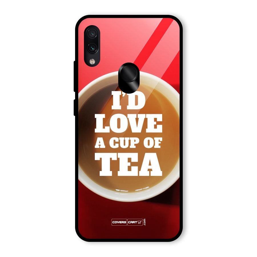 Cup of Tea Glass Back Case for Redmi Note 7 Pro