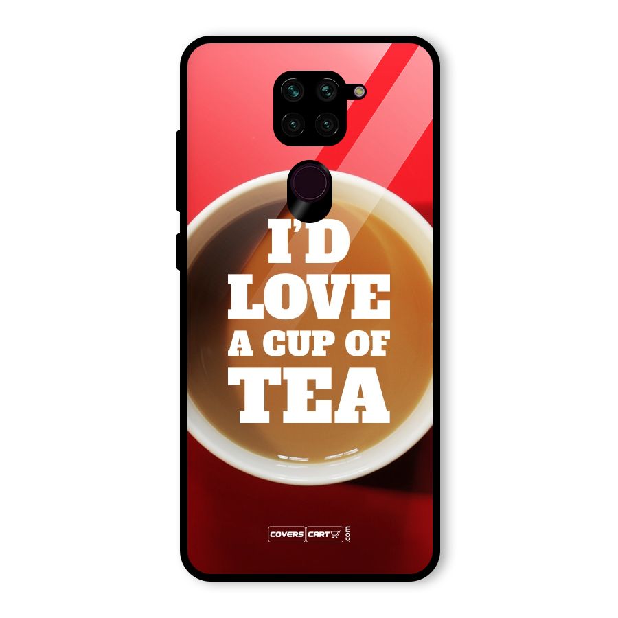 Cup of Tea Glass Back Case for Redmi Note 9