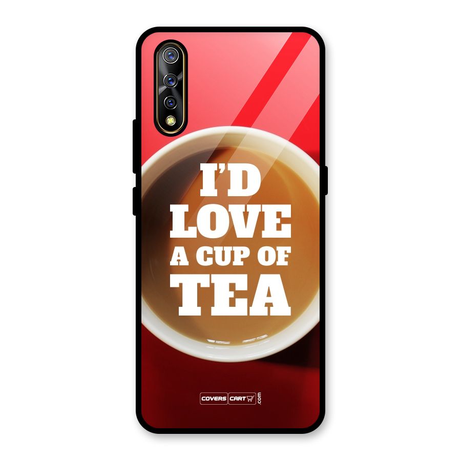 Cup of Tea Glass Back Case for Vivo S1