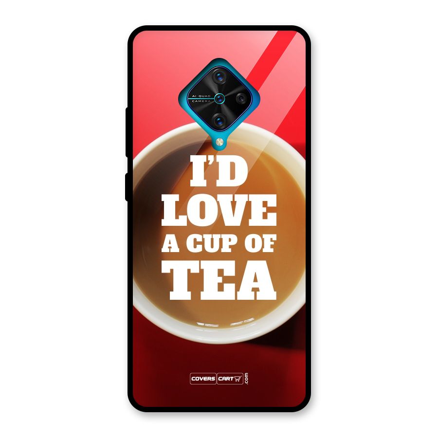 Cup of Tea Glass Back Case for Vivo S1 Pro