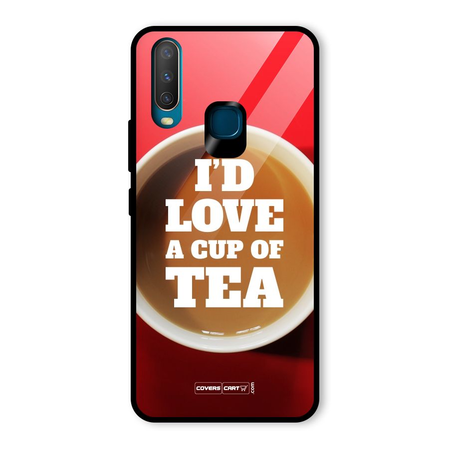 Cup of Tea Glass Back Case for Vivo U10