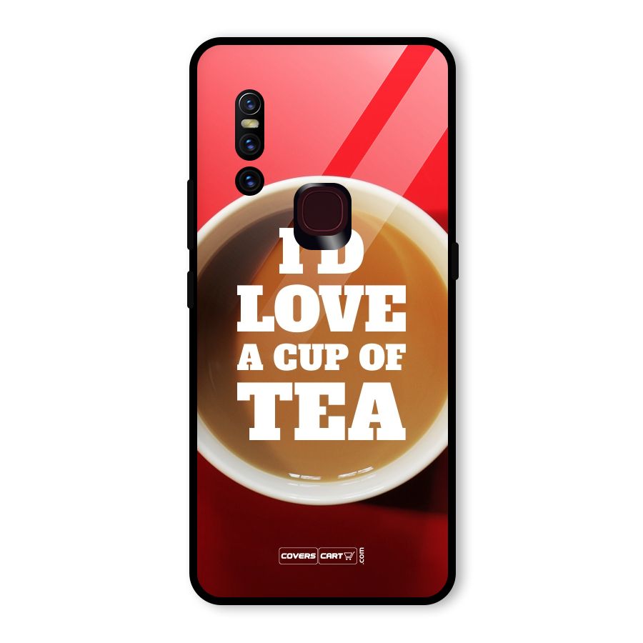 Cup of Tea Glass Back Case for Vivo V15