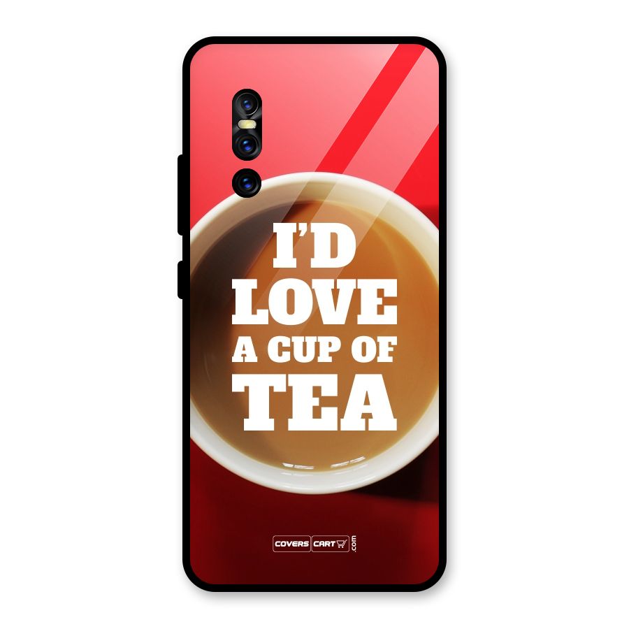 Cup of Tea Glass Back Case for Vivo V15 Pro