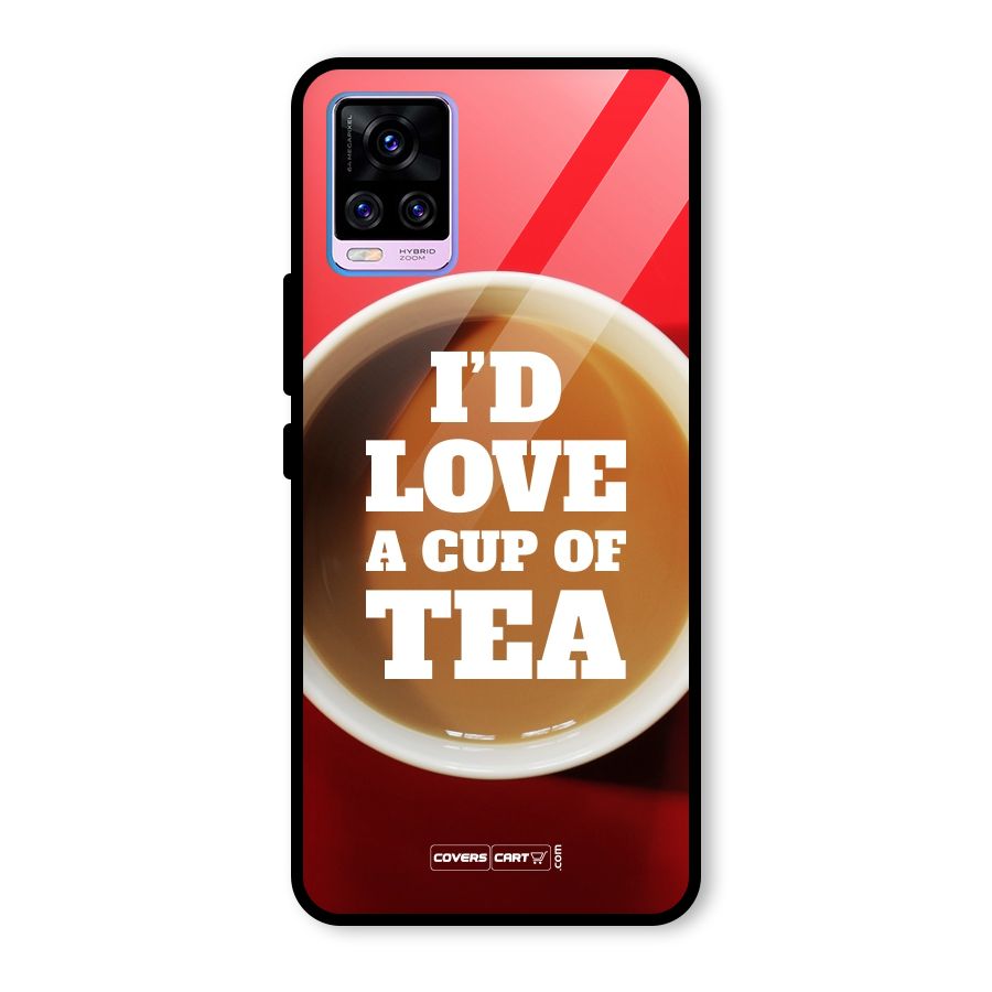 Cup of Tea Glass Back Case for Vivo V20 Pro