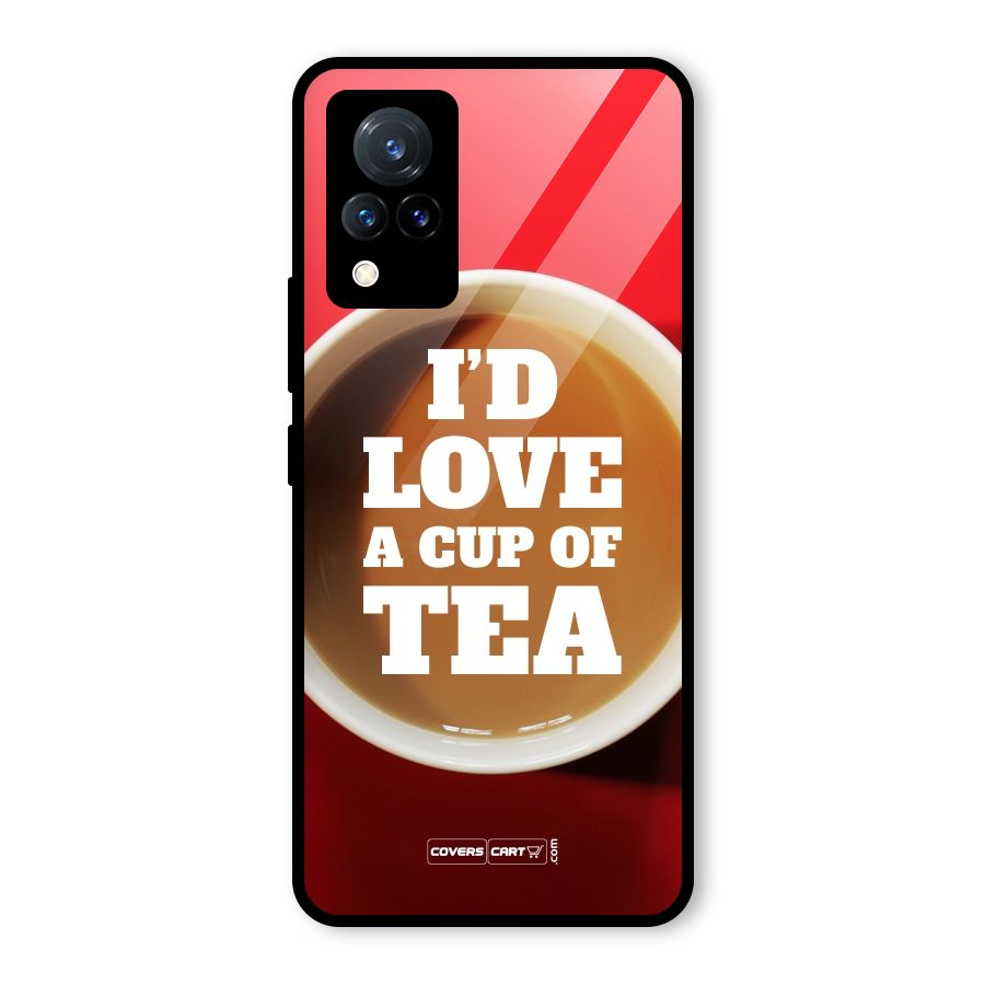 Cup of Tea Glass Back Case for Vivo V21 5G
