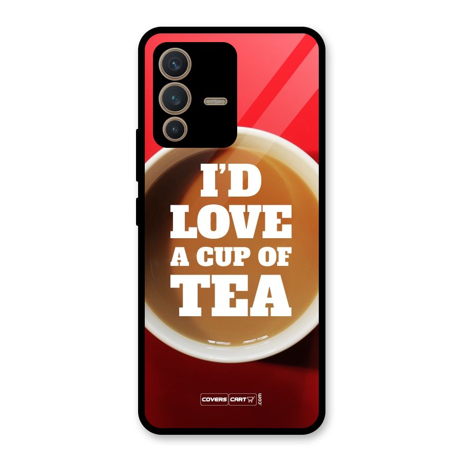 Cup of Tea Glass Back Case for Vivo V23 5G