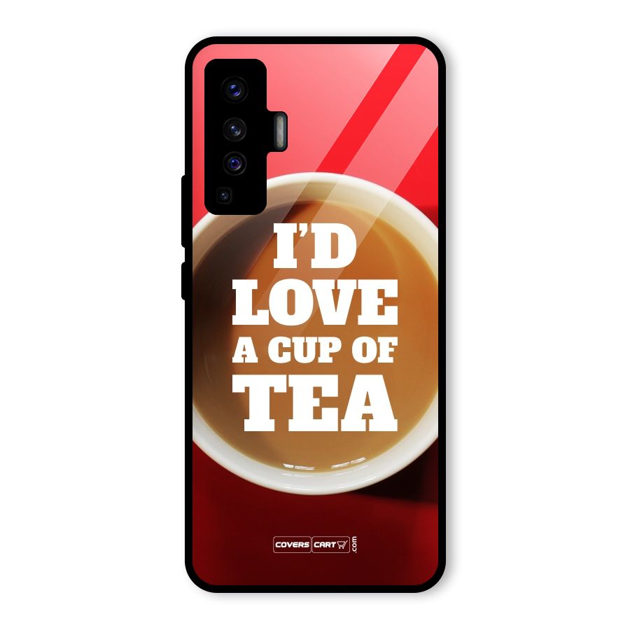 Cup of Tea Glass Back Case for Vivo X50