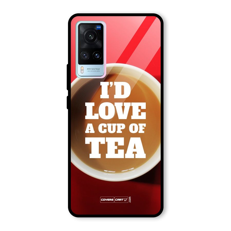Cup of Tea Glass Back Case for Vivo X60