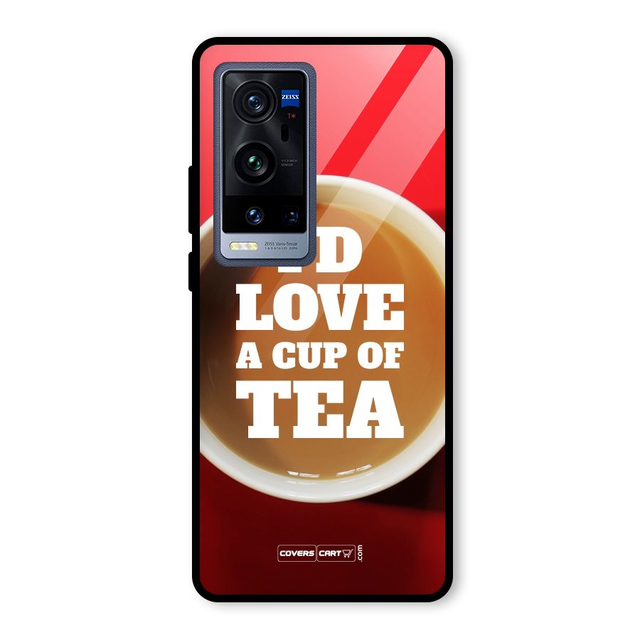 Cup of Tea Glass Back Case for Vivo X60 Pro Plus