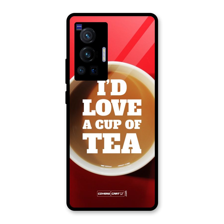 Cup of Tea Glass Back Case for Vivo X70 Pro