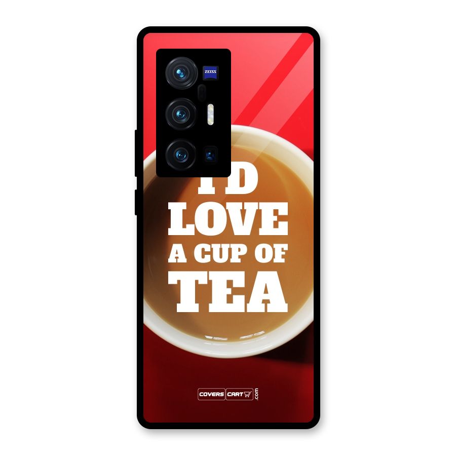 Cup of Tea Glass Back Case for Vivo X70 Pro Plus