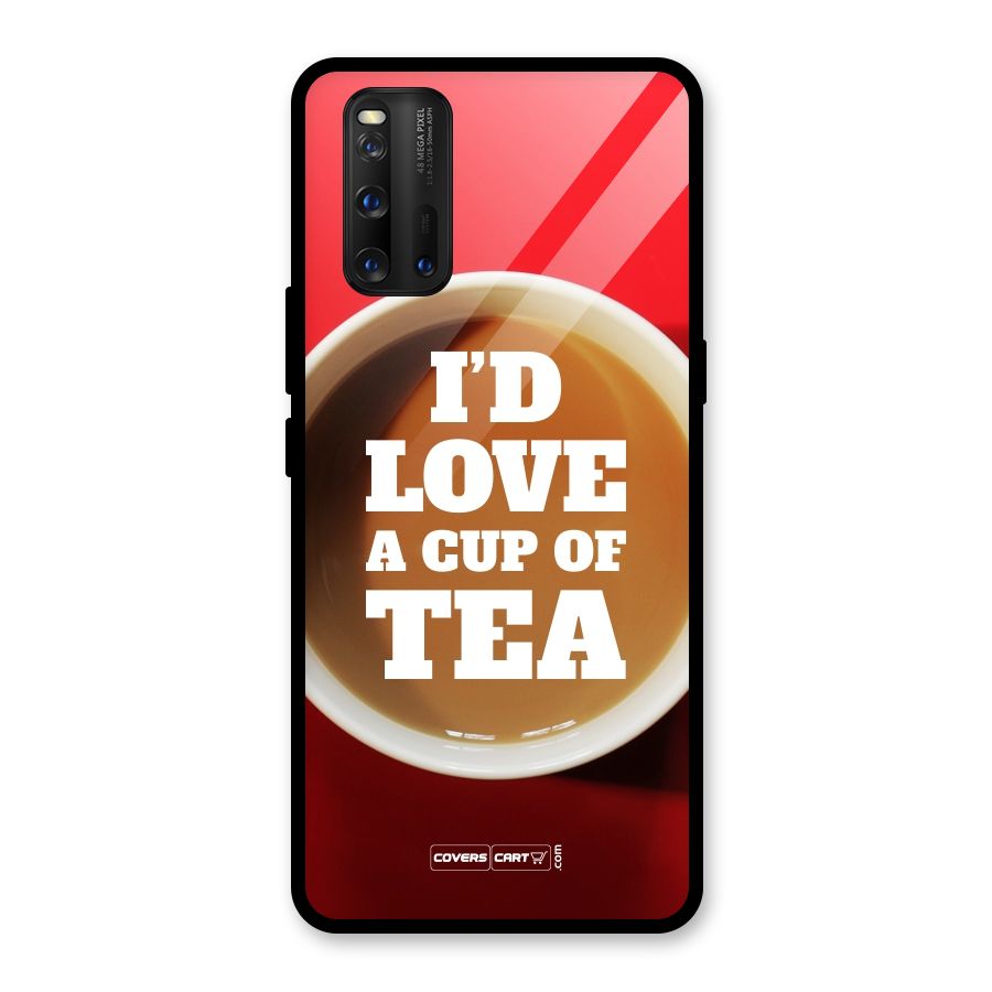 Cup of Tea Glass Back Case for Vivo iQOO 3