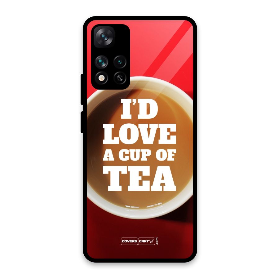 Cup of Tea Glass Back Case for Xiaomi 11i HyperCharge 5G