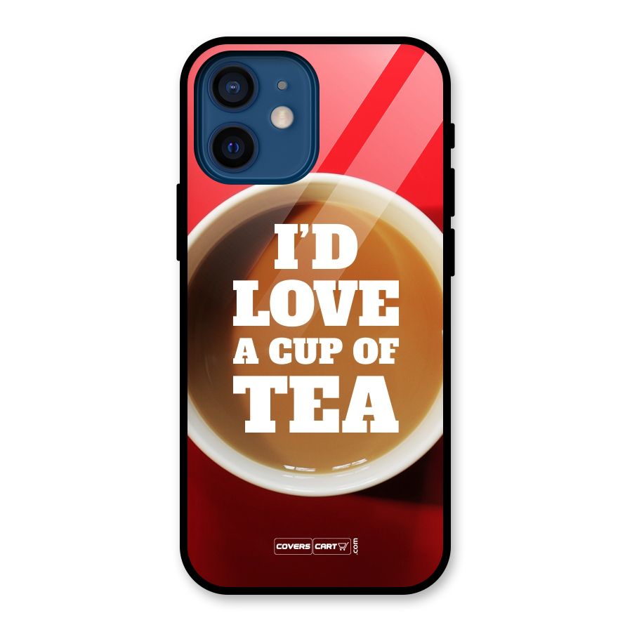 Cup of Tea Glass Back Case for iPhone 12 Mini