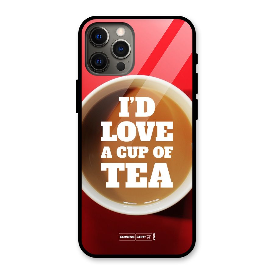 Cup of Tea Glass Back Case for iPhone 12 Pro Max