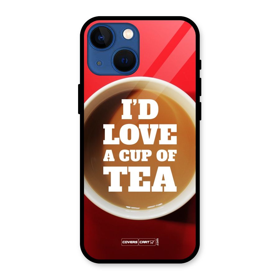 Cup of Tea Glass Back Case for iPhone 13 Mini