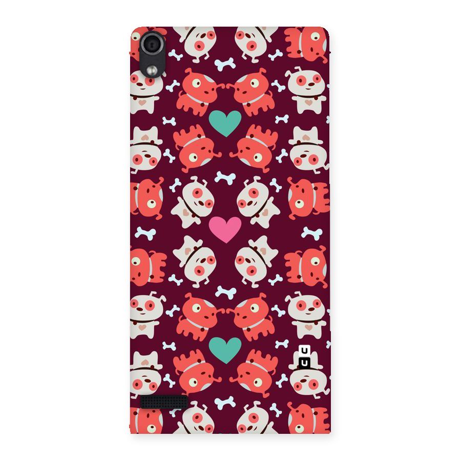 Cut Dog Design Back Case for Ascend P6