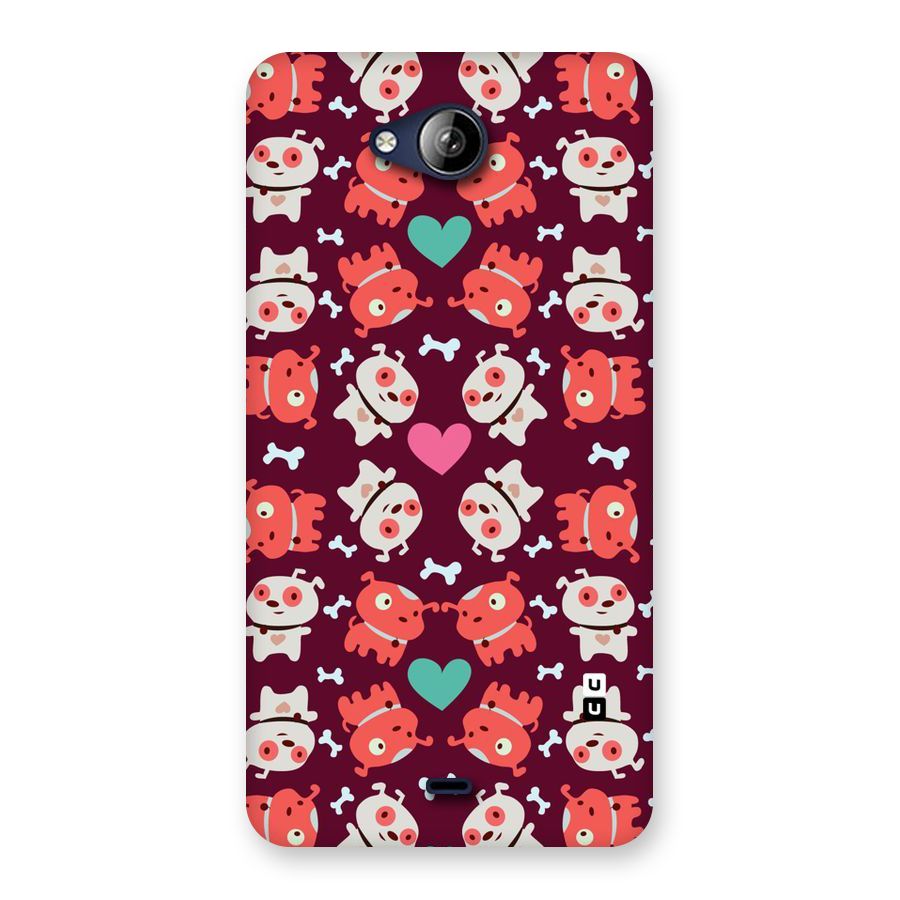 Cut Dog Design Back Case for Canvas Play Q355