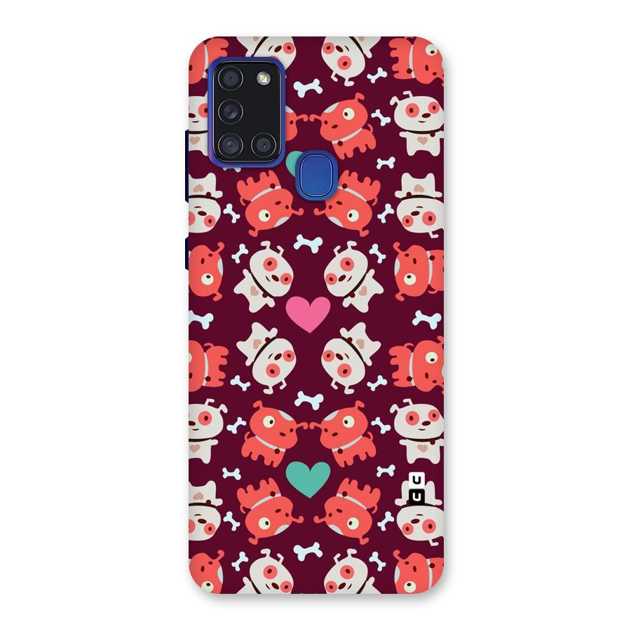 Cut Dog Design Back Case for Galaxy A21s