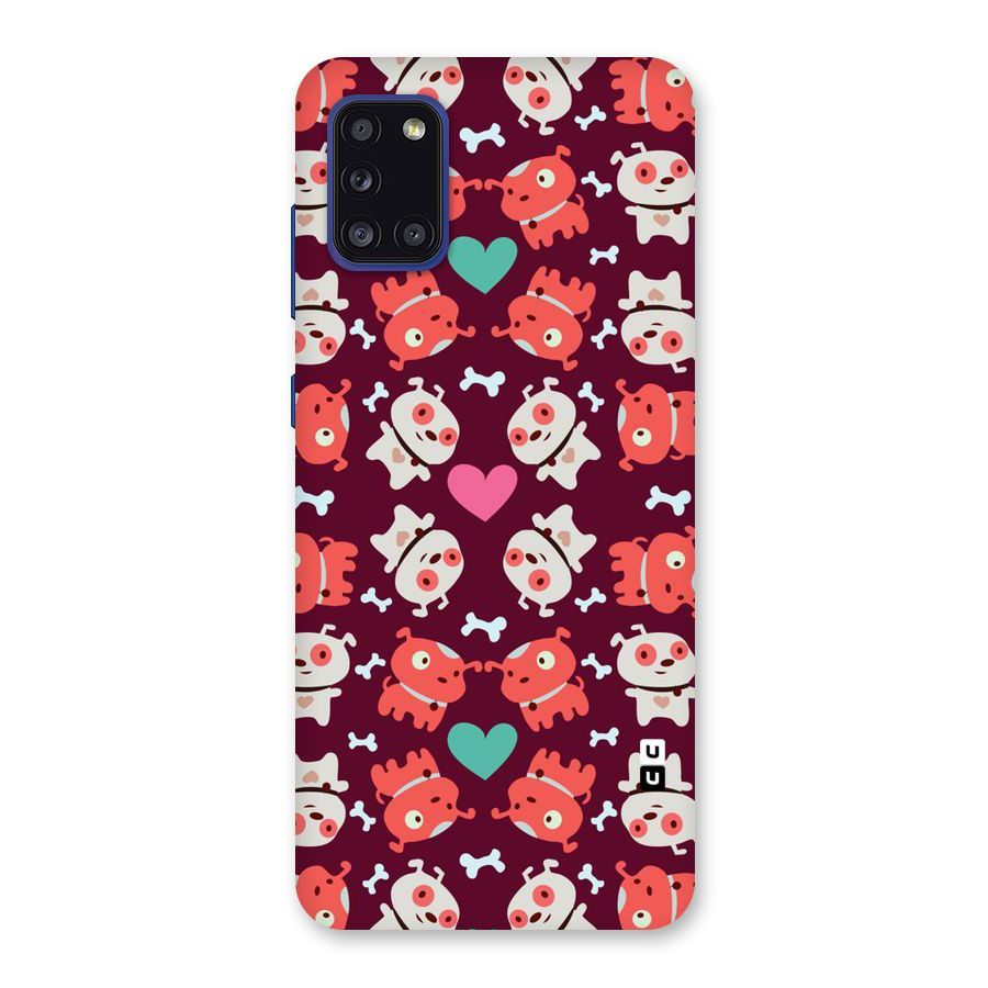 Cut Dog Design Back Case for Galaxy A31
