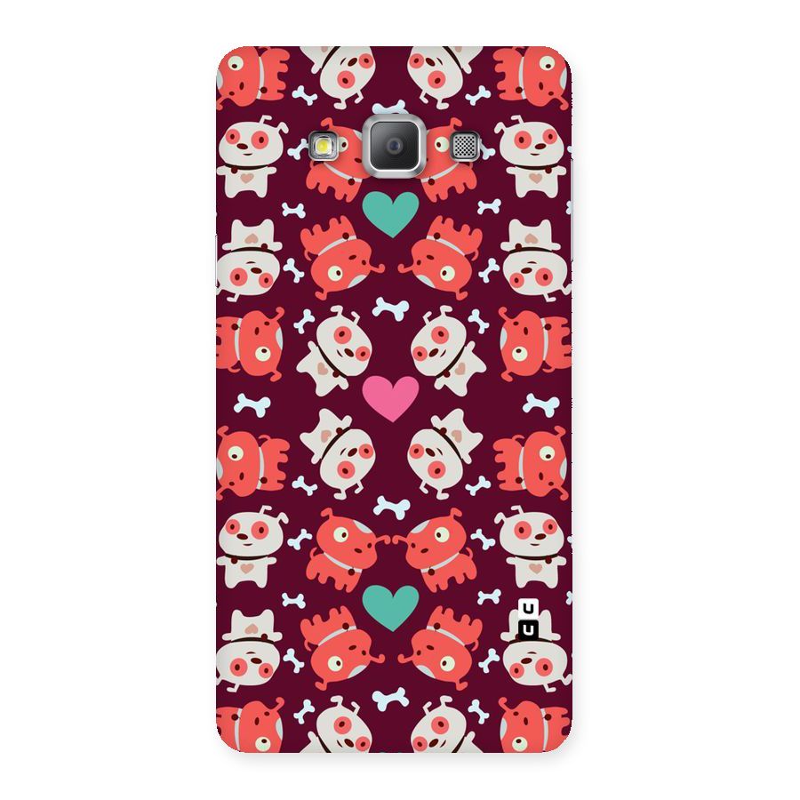 Cut Dog Design Back Case for Galaxy A7
