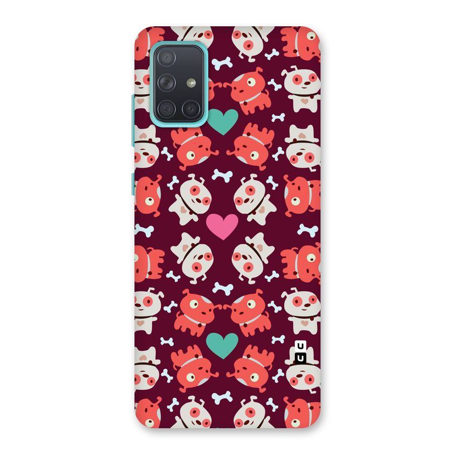 Cut Dog Design Back Case for Galaxy A71
