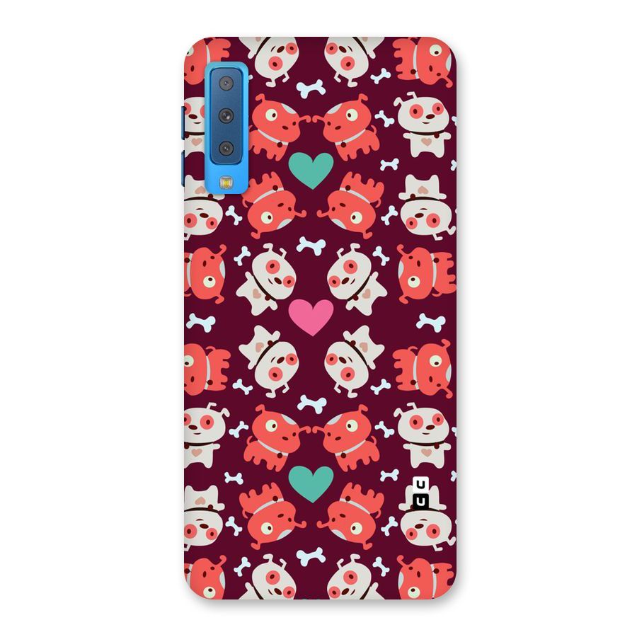 Cut Dog Design Back Case for Galaxy A7 (2018)