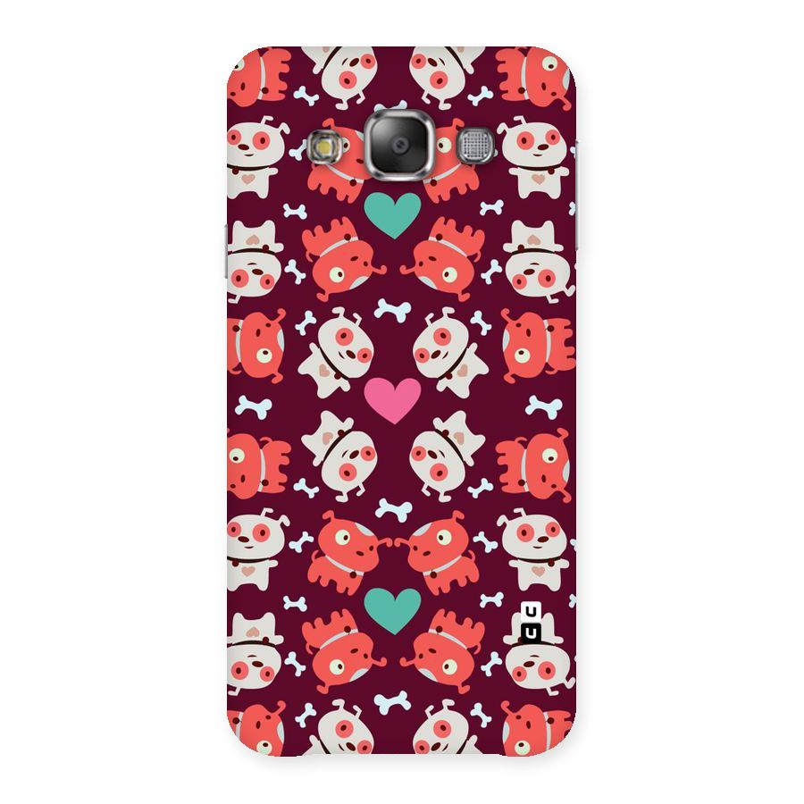 Cut Dog Design Back Case for Galaxy E7
