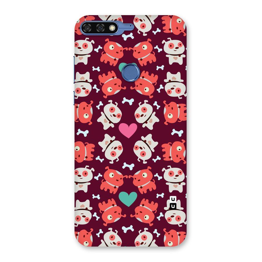 Cut Dog Design Back Case for Honor 7C