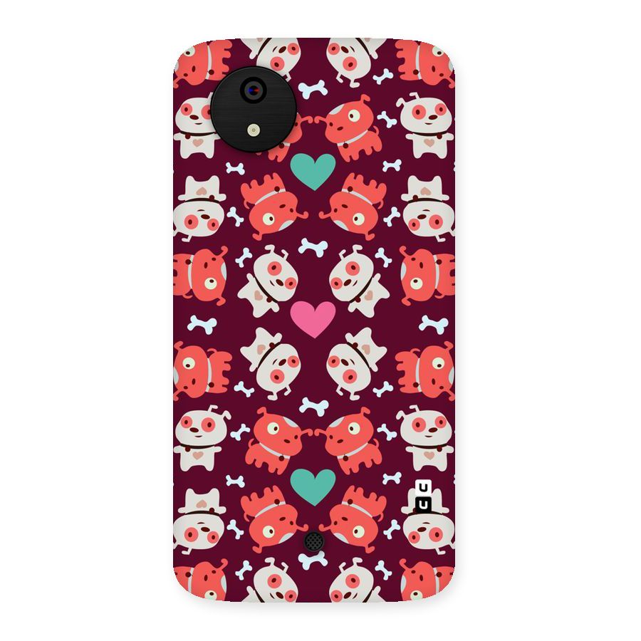 Cut Dog Design Back Case for Micromax Canvas A1
