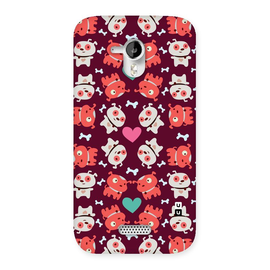 Cut Dog Design Back Case for Micromax Canvas HD A116
