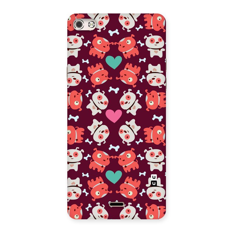 Cut Dog Design Back Case for Micromax Canvas Silver 5