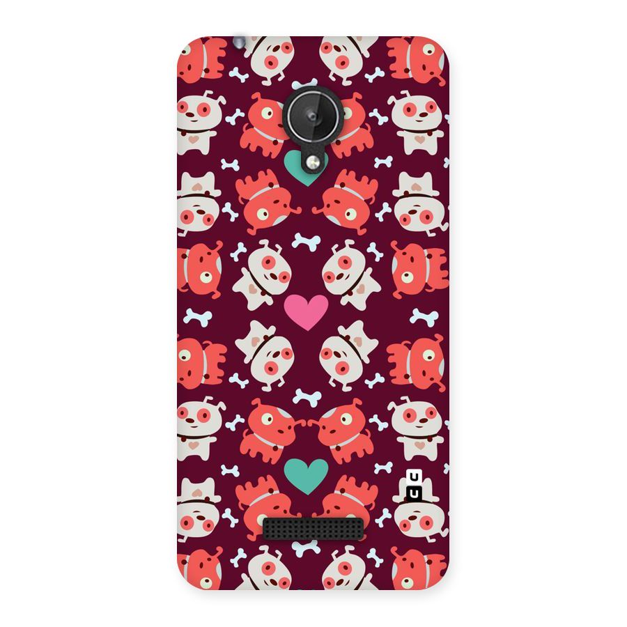 Cut Dog Design Back Case for Micromax Canvas Spark Q380