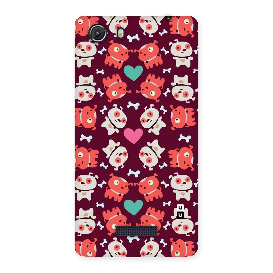 Cut Dog Design Back Case for Micromax Unite 3