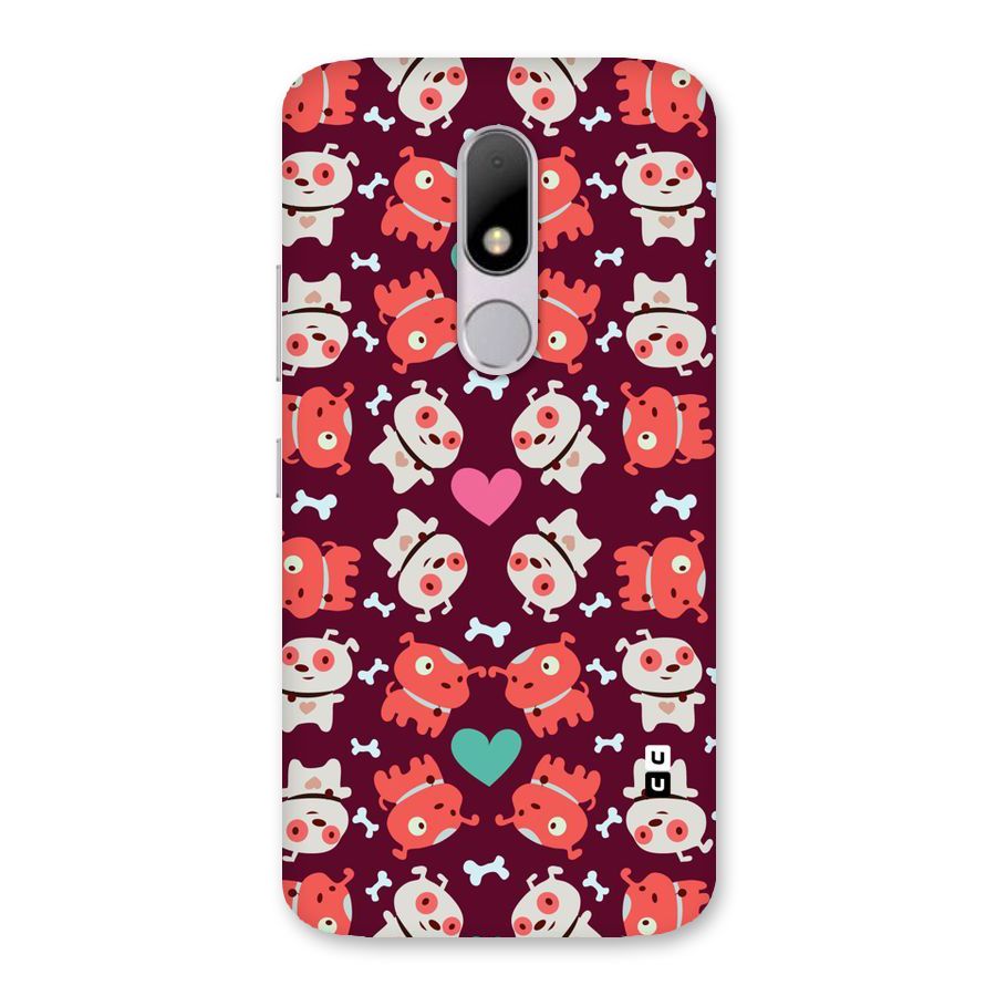 Cut Dog Design Back Case for Moto M