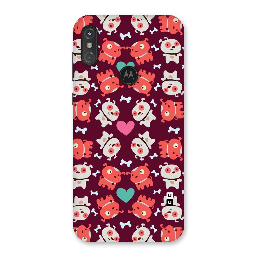 Cut Dog Design Back Case for Motorola One Power