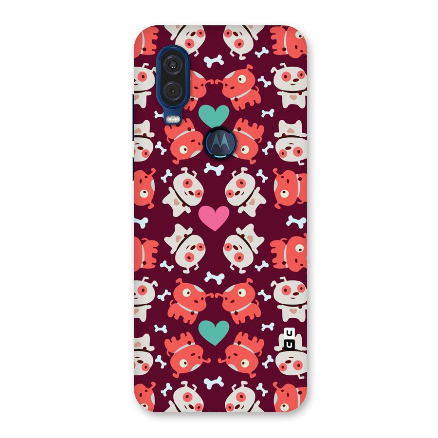 Cut Dog Design Back Case for Motorola One Vision