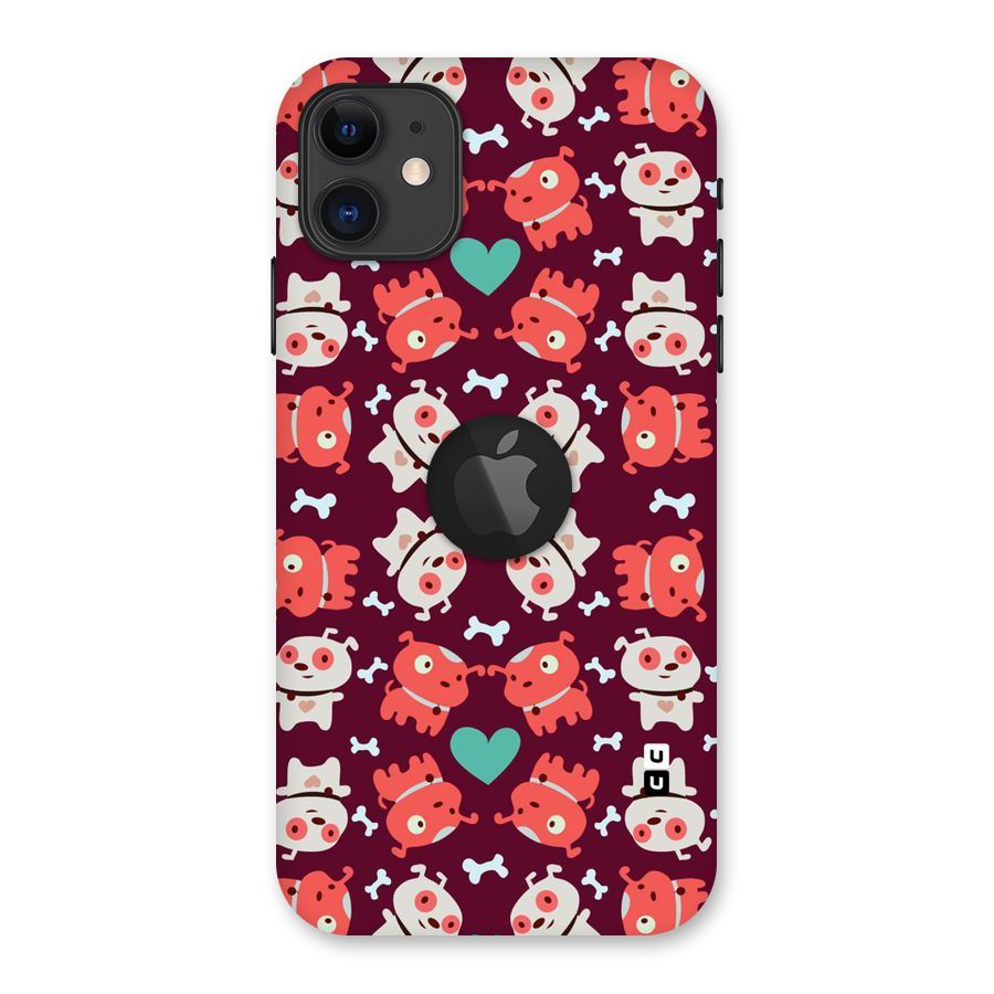 Cut Dog Design Back Case for iPhone 11 Logo Cut